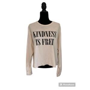 Zutter Beige Kindness is Free Long Sleeve T-Shirt Large